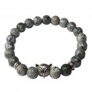 Natural Stone Men's Beaded Jewelry Crystal Agates Jades Tiger Eye Stone Beaded Model Map Stone