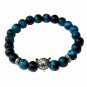 Natural Stone Men's Beaded Jewelry Crystal Agates Jades Tiger Eye Stone Beaded Model Colorful agate