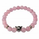 Natural Stone Men's Beaded Jewelry Crystal Agates Jades Tiger Eye Stone Beaded Model Pink