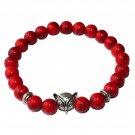 Natural Stone Men's Beaded Jewelry Crystal Agates Jades Tiger Eye Stone Beaded Model Red Turquoise