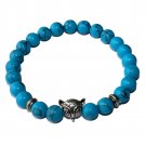 Natural Stone Men's Beaded Jewelry Crystal Agates Jades Tiger Eye Stone Beaded Model Blue Turquoise