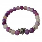 Natural Stone Men's Beaded Jewelry Crystal Agates Jades Tiger Eye Stone Beaded Model Purple