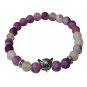 Natural Stone Men's Beaded Jewelry Crystal Agates Jades Tiger Eye Stone Beaded Model Purple