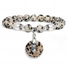 Natural Stone Pendant Bracelet Blue Sodalite Malachite Amethysts Tiger Eye Model Dalmatian