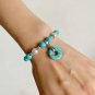 Natural Stone Pendant Bracelet Blue Sodalite Malachite Amethysts Tiger Eye Model White