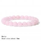 Trendy Rose Quartzs Bracelet Pink Crystal Beads Bracelets Stretch Natural Stone Model Style 11