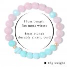 Trendy Rose Quartzs Bracelet Pink Crystal Beads Bracelets Stretch Natural Stone Model Style 32