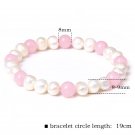 Trendy Rose Quartzs Bracelet Pink Crystal Beads Bracelets Stretch Natural Stone Model Style 29