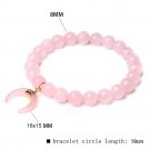 Trendy Rose Quartzs Bracelet Pink Crystal Beads Bracelets Stretch Natural Stone Model Style 18