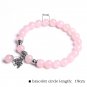 Trendy Rose Quartzs Bracelet Pink Crystal Beads Bracelets Stretch Natural Stone Model Style 17