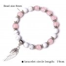 Trendy Rose Quartzs Bracelet Pink Crystal Beads Bracelets Stretch Natural Stone Model Style 28
