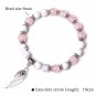 Trendy Rose Quartzs Bracelet Pink Crystal Beads Bracelets Stretch Natural Stone Model Style 28