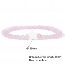 Trendy Rose Quartzs Bracelet Pink Crystal Beads Bracelets Stretch Natural Stone Model Style 38