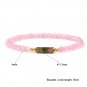 Trendy Rose Quartzs Bracelet Pink Crystal Beads Bracelets Stretch Natural Stone Model Style 5