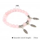 Trendy Rose Quartzs Bracelet Pink Crystal Beads Bracelets Stretch Natural Stone Model Style 8