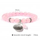 Trendy Rose Quartzs Bracelet Pink Crystal Beads Bracelets Stretch Natural Stone Model Style 7