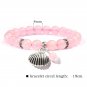 Trendy Rose Quartzs Bracelet Pink Crystal Beads Bracelets Stretch Natural Stone Model Style 7