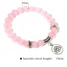 Trendy Rose Quartzs Bracelet Pink Crystal Beads Bracelets Stretch Natural Stone Model Style 6 Trendy Rose Quartzs Bracelet Pink Crystal Beads Bracelets Stretch Natural Stone Model Style 6