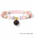 Trendy Rose Quartzs Bracelet Pink Crystal Beads Bracelets Stretch Natural Stone Model Style 26