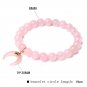 Trendy Rose Quartzs Bracelet Pink Crystal Beads Bracelets Stretch Natural Stone Model Style 23