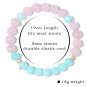 Trendy Rose Quartzs Bracelet Pink Crystal Beads Bracelets Stretch Natural Stone Model Style 23