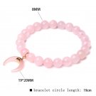 Trendy Rose Quartzs Bracelet Pink Crystal Beads Bracelets Stretch Natural Stone Model Style 4