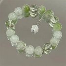 Simple Green Popcorn Crystal Bracelet  For Women Girls Korean ins Flower Fox Model BR24Y0252