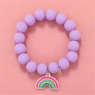 Makersland  Cute Friendship Bracelets For Children Sweet Princess Hand Bracelet Model Purple Rainbow