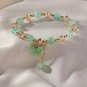 Purple Butterfly Charm Beaded Stretch Bracelet For Women Multi Color Crack Model ASL701541