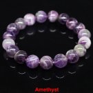 Natural Stone Bracelet Amethyst Tiger Eye Rose Quartz Obsidian Agate Beads Model Amethyst