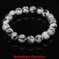Natural Stone Bracelet Amethyst Tiger Eye Rose Quartz Obsidian Agate Beads Model Snowflake Obsidian