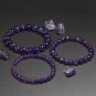 Personalized Natural Amethyst Beads Model 8mm