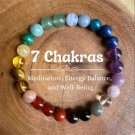 Bracelets Women Healing Tiger Eyes Amethyst Gemstone 7 Chakra Beads Bangles Model Gold