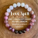 OAIITE Rose Quartz Bracelet Women Love Spell Manifesting Attractive Bracelet Model Rose quartz
