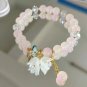 Korean Colorful Lily Valley Flower Bracelets for Women Fashion Sweet Crystal Model White