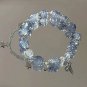 Fashion Simple Butterfly Chain Bead Bracelet for Women Fantasy Blue Crystal Model style 01