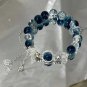 Fashion Simple Butterfly Chain Bead Bracelet for Women Fantasy Blue Crystal Model style 05