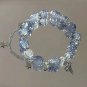 Fashion Simple Butterfly Chain Bead Bracelet for Women Fantasy Blue Crystal Model style 06
