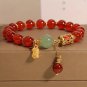 Chinese Style Lotus Butterfly Beaded Bracelets for Women Fashion Green Bead Model BR24Y0887