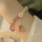 Sweet Vintage Pearl Lily Tulip Flower Bracelet for Women Fashion Cute Tassel Model 10