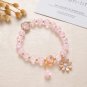 Sweet Vintage Pearl Lily Tulip Flower Bracelet for Women Fashion Cute Tassel Model 6