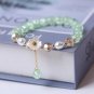 Sweet Vintage Pearl Lily Tulip Flower Bracelet for Women Fashion Cute Tassel Model 5