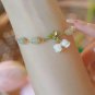 Sweet Vintage Pearl Lily Tulip Flower Bracelet for Women Fashion Cute Tassel Model 5