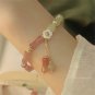 Sweet Vintage Pearl Lily Tulip Flower Bracelet for Women Fashion Cute Tassel Model 5