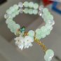 Sweet Vintage Pearl Lily Tulip Flower Bracelet for Women Fashion Cute Tassel Model 9