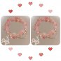New Pink Beads Crystal Bracelet For Women Girls Korean ins Flower Fox Feather Model 04