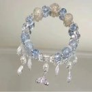 Niche Design Star Chain Tassel Bracelet for Women Fantasy Blue Crystal Beads Model Style G