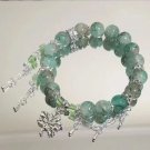 Niche Design Star Chain Tassel Bracelet for Women Fantasy Blue Crystal Beads Model Style C