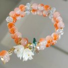 Korean New Lily of the Valley Flower Bracelet For Women Purple Green Blue Model BR24Y00967