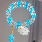 Korean New Lily of the Valley Flower Bracelet For Women Purple Green Blue Model 28